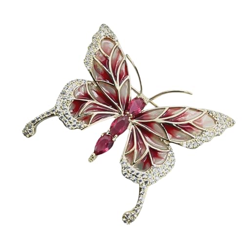Elegante Emaillierte Schmetterlingsbrosche Vintage Inspirierte Designs Mit Strasssteinen Für Frauen Schmuckzubehör Geschenke Ideen Vintage Styles Brosche Brosche von Yzdysg