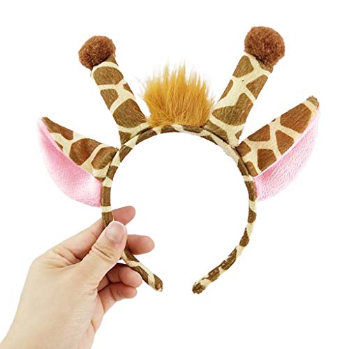 Plüsch Giraffen Stirnband Giraffen Haare Hoop Cartoon Kopfbedeckung Mädchen Süße Plüsch Haarband Giraffen Ohrkopfbedeckung von Yzdysg