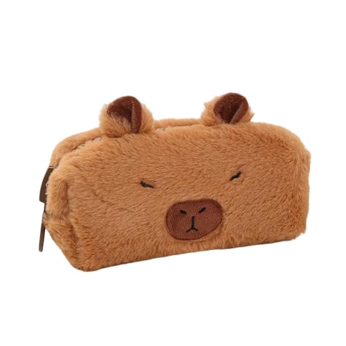 Yzdysg Cartoon Plüsch Tierstifte Hülle 20x10 cm Große Kapazität Stiftkoffer Bleistiftbeutel Reise Make Up Tasche Für Frauen Student Kid Plüsch Bleistiftstalltasche von Yzdysg
