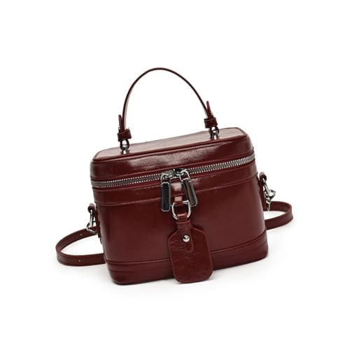 Yzdysg Frauen PU Leder Handtasche Modebox Koreanische Stile Schulter Top Feste Farbe Crossbod von Yzdysg