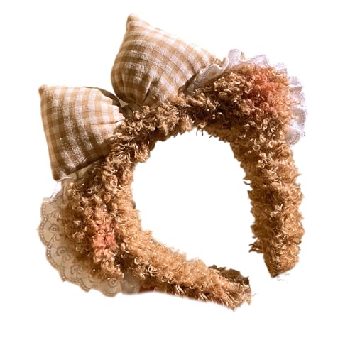 Yzdysg Plüsch Bärenohr Bowknot Haarband Für Erwachsene Kinder Urlaubsfeierlichkeiten Und Musikfestival Kopfbedeckung Party Geting Hairhoop von Yzdysg