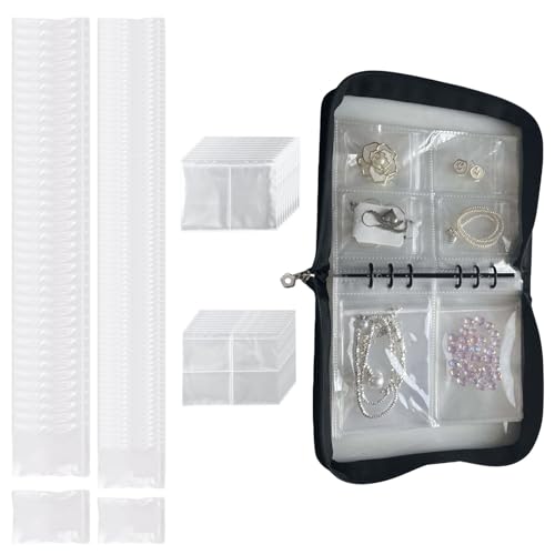Yzdysg Reiseschmuck Organizer Mit PVC Taschen Transparente Aufbewahrungsbuchtaschen Für Halsketten Ohrringe Und Armbänder Staubdes Schmucktasche Yzdysg Reiseschmuck Organizer Mit PVC Taschen Transparente Aufbewahrungsbuchtaschen Für Halsketten Ohrringe Und Armbänder Staubdes Schmucktasche von Yzdysg