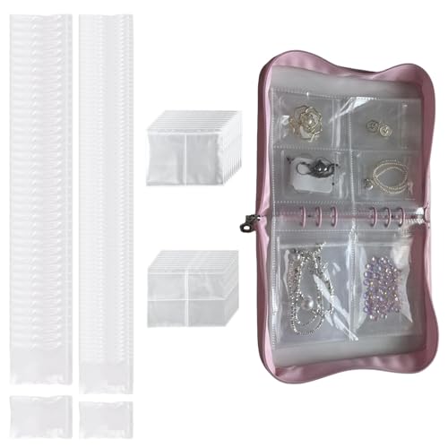 Yzdysg Reiseschmuck Organizer Mit PVC Taschen Transparente Aufbewahrungsbuchtaschen Für Halsketten Ohrringe Und Armbänder Staubdes Schmucktasche Yzdysg Reiseschmuck Organizer Mit PVC Taschen Transparente Aufbewahrungsbuchtaschen Für Halsketten Ohrringe Und Armbänder Staubdes Schmucktasche von Yzdysg