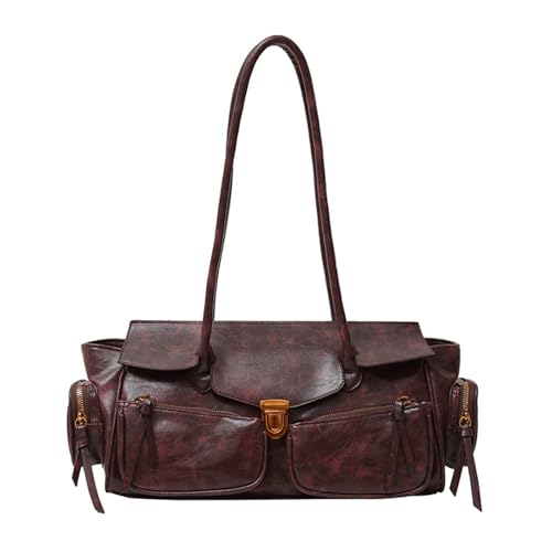 Yzdysg Retro Achselgrundstück Großkapazitäts Umhängetasche Mit Mehreren Taschen Achselhöhlenbeutel Für Den Täglichen Gebrauch Und Eine Besondere Gelegenheit Mit Großer Kapazität Handtasche von Yzdysg