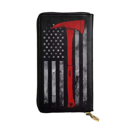 YzgWjBhd Bedruckte Geldbörse für Damen, Feuerwehrmann Axt rote Linie, große Kreditkartenhalter, Brieftaschen, niedliche Multi-Taschen, lange Geldbörse YzgWjBhd Bedruckte Geldbörse für Damen, Feuerwehrmann Axt rote Linie, große Kreditkartenhalter, Brieftaschen, niedliche Multi-Taschen, lange Geldbörse von YzgWjBhd
