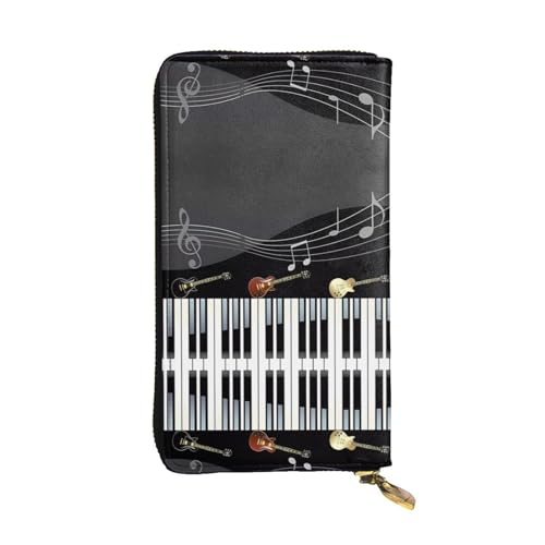 YzgWjBhd Bedruckte Geldbörse für Damen, Gitarren-Piano-Muster, großes Kreditkartenetui, niedlich, mehrere Taschen, lange Geldbörse YzgWjBhd Bedruckte Geldbörse für Damen, Gitarren-Piano-Muster, großes Kreditkartenetui, niedlich, mehrere Taschen, lange Geldbörse von YzgWjBhd