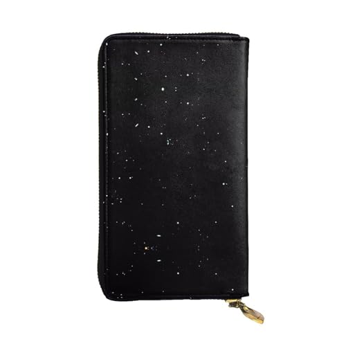 YzgWjBhd Bedruckte Geldbörse für Damen, schwarz weiß gepunktet, großes Kreditkartenetui, niedlich, mehrere Taschen, lange Geldbörse von YzgWjBhd