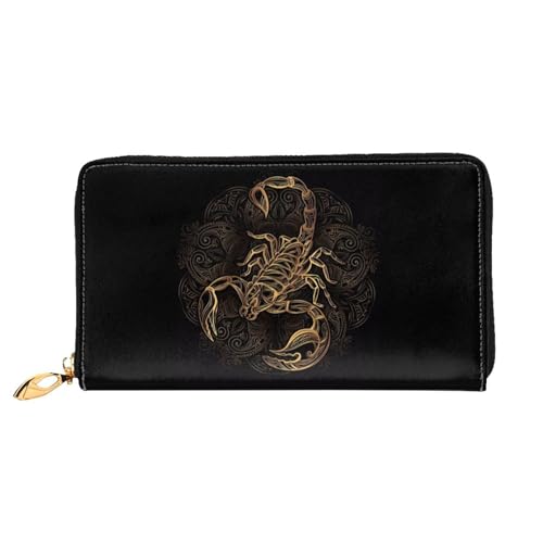 YzgWjBhd Gold Skorpion Print Leder Geldbörse Stilvolle Damen Geldbörse mit Kreditkartenhaltern Geld Organizer Schwarz Einheitsgröße YzgWjBhd Gold Skorpion Print Leder Geldbörse Stilvolle Damen Geldbörse mit Kreditkartenhaltern Geld Organizer Schwarz Einheitsgröße von YzgWjBhd