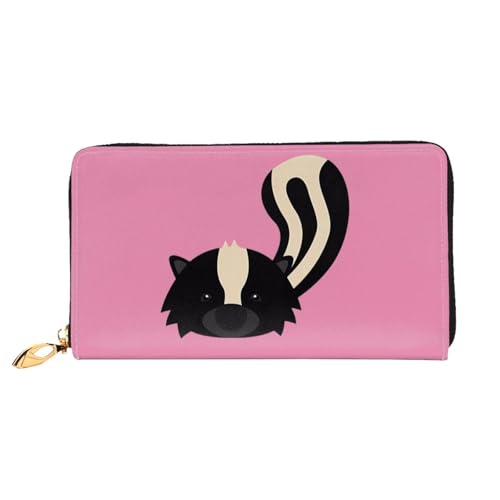 YzgWjBhd Ledergeldbörse mit Skunk-Druck, stilvolle Damengeldbörse mit Kreditkartenfächern, Geldorganizer YzgWjBhd Ledergeldbörse mit Skunk-Druck, stilvolle Damengeldbörse mit Kreditkartenfächern, Geldorganizer von YzgWjBhd