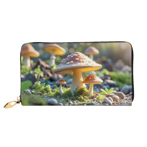 YzgWjBhd Lustige Geldbörse aus Leder mit Pilzdruck, stilvolle Damengeldbörse mit Kreditkartenfächern, Geldorganizer YzgWjBhd Lustige Geldbörse aus Leder mit Pilzdruck, stilvolle Damengeldbörse mit Kreditkartenfächern, Geldorganizer von YzgWjBhd