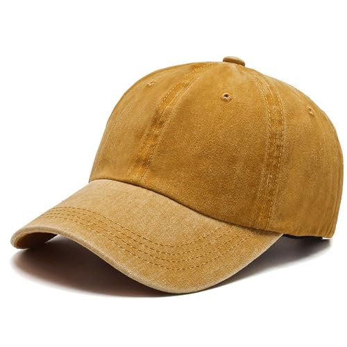 YzoTek Gewaschene Schlichte Baseballkappe – Verstellbare Retro-Baumwollmütze Unstrukturierte Vintage Golf Dad Kappe für Männer und Frauen YzoTek Gewaschene Schlichte Baseballkappe – Verstellbare Retro-Baumwollmütze Unstrukturierte Vintage Golf Dad Kappe für Männer und Frauen von YzoTek