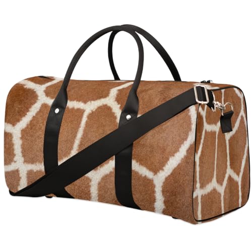 Afrikanische Giraffe Reise Duffle Bag für Männer Frauen Giraffe Druck Übernachtung Weekender Tasche Faltbare Reise Duffel Bag Große Sport Gym Bag Wasserdicht Gepäck Tote Bag Tear Resistant, von Yzrwebo