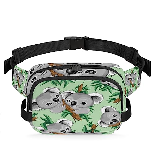 Animal Koala Bauchtasche Gürteltasche für Frauen Mann Cartoon Koala Hüfttasche Mode Crossbody Tasche Hüfte Bauchtasche mit verstellbarem Gurt für Outdoor Workout Casual Reisen Laufen Wandern von Yzrwebo