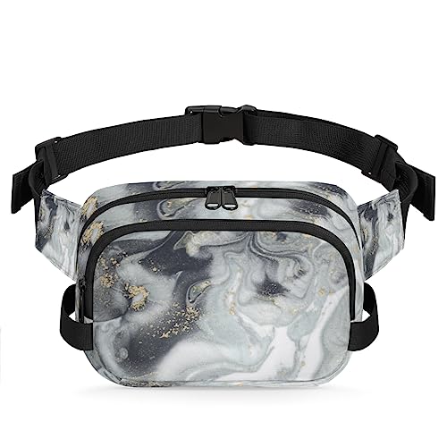 Art Texture Print Fanny Packs Gürteltasche für Damen Mann Marmor Druck Taille Pack Mode Crossbody Tasche Hüfte Bauchtasche mit verstellbarem Gurt für Outdoor Workout Casual Reisen Laufen Wandern von Yzrwebo