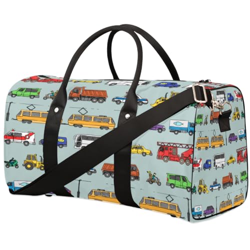 Fahrzeug Auto Reise Duffle Bag für Männer Frauen Bus LKW Polizei Auto Übernachtung Weekender Tasche Faltbare Reise Duffel Bag Große Sport Gym Bag Wasserdicht Gepäck Tote Bag Tear Resistant, von Yzrwebo