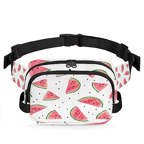 Fruit Watermelon Fanny Packs Gürteltasche für Frauen Mann Sommer Obst Hüfttasche Mode Crossbody Tasche Hüfte Bauchtasche mit verstellbarem Gurt für Outdoor Workout Casual Reisen Laufen Wandern von Yzrwebo