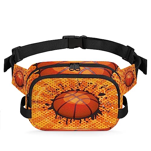 Gürteltasche mit Basketball-Muster, Gürteltasche für Damen und Herren, Sport, Basketball, modische Umhängetasche, Hüfttasche mit verstellbarem Riemen für Outdoor, Workout, Freizeit, Reisen, Laufen, von Yzrwebo