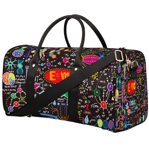 Physikalische Chemie Reise Duffle Bag für Männer Frauen Formeln Theorie Übernachtung Weekender Tasche Faltbare Reise Duffel Bag Groß Sport Gym Bag Wasserdicht Gepäck Tote Bag Tear Resistant, von Yzrwebo