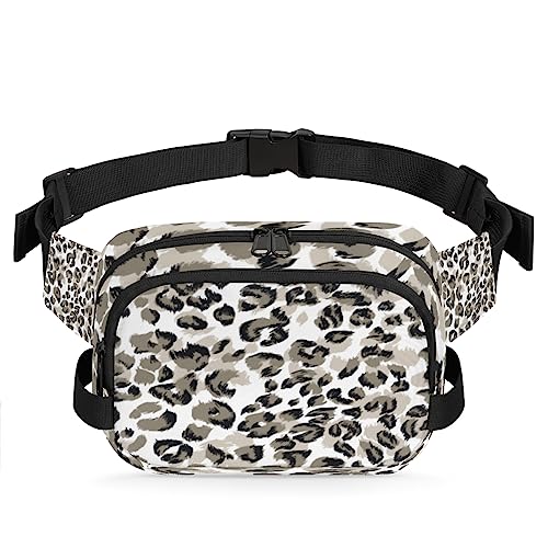 Speckled Leopard Fanny Packs Gürteltasche für Damen Mann Gepard Print Hüfttasche Mode Crossbody Tasche Hip Bauchtasche mit verstellbarem Gurt für Outdoor Workout Casual Reisen Laufen Wandern von Yzrwebo