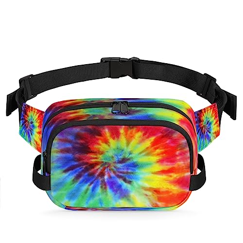 Tie Dye Swirl Fanny Packs Gürteltasche für Frauen Mann Abstrakte Kunst Tie Die Taille Pack Mode Crossbody Tasche Hüfte Bauchtasche mit verstellbarem Gurt für Outdoor Workout Casual Reisen Laufen von Yzrwebo