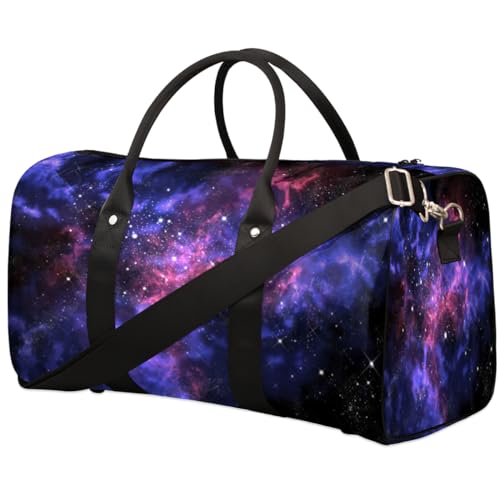 Weltraum Reise Duffle Bag für Männer Frauen Universum Stern Nebel Übernachtung Weekender Tasche Faltbare Reise Duffel Bag Große Sport Gym Bag Wasserdicht Gepäck Tote Bag Tear Resistant, Mehrfarbig, von Yzrwebo