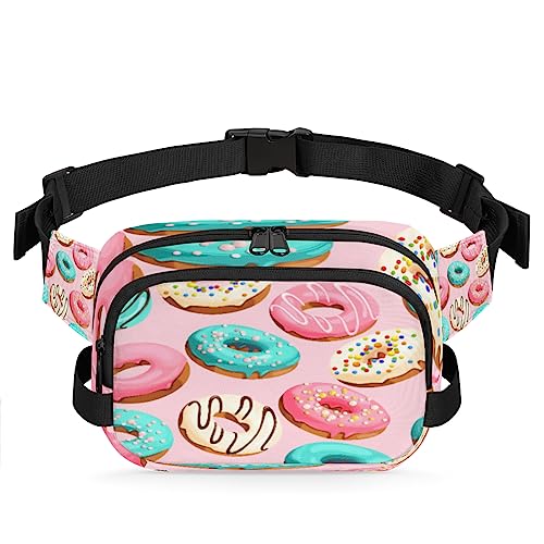 Yummy Donut Bauchtasche Gürteltasche für Frauen Mann Essen Donut Hüfttasche Mode Crossbody Tasche Hüfte Bauchtasche mit verstellbarem Gurt für Outdoor Workout Casual Reisen Laufen Wandern Radfahren, von Yzrwebo