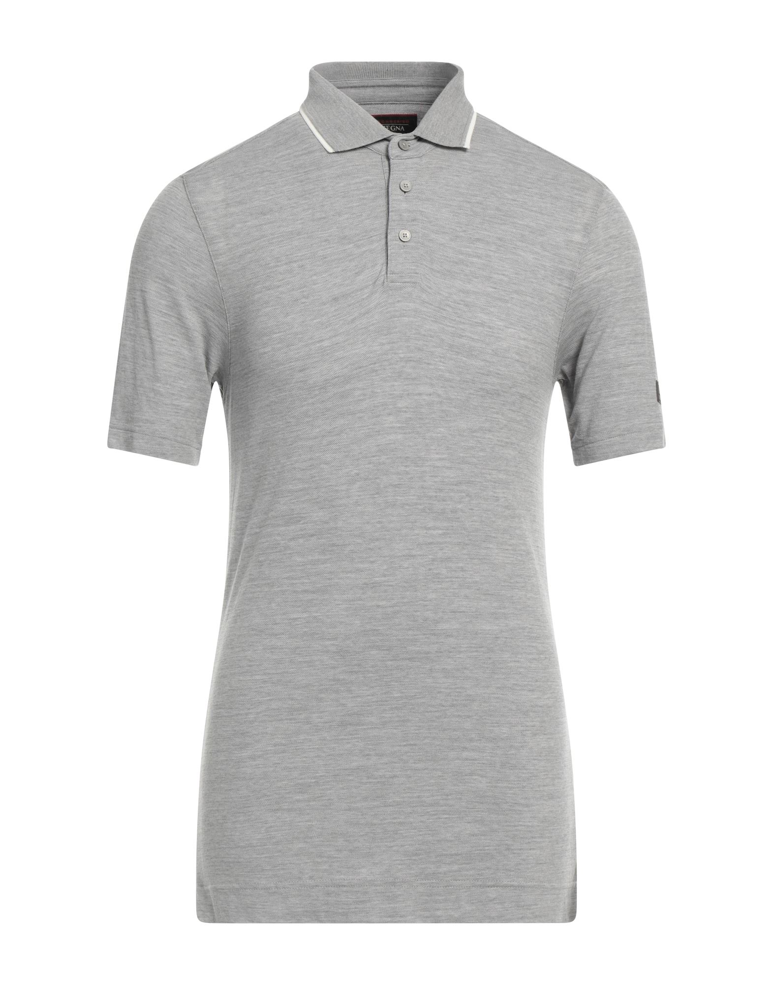 Z ZEGNA Poloshirt Herren Hellgrau von Z ZEGNA