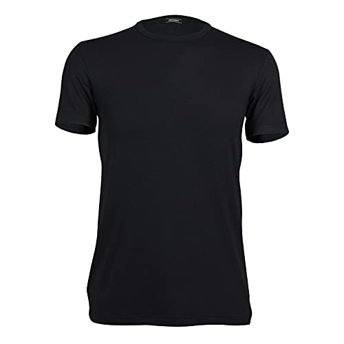 Z ZENZERO' 1959-1 Pack Herren T-Shirt - Einfarbig - Aus Modaler Baumwolle - Stretchgewebe (Schwarz, XL) von Z ZENZERO' 1959