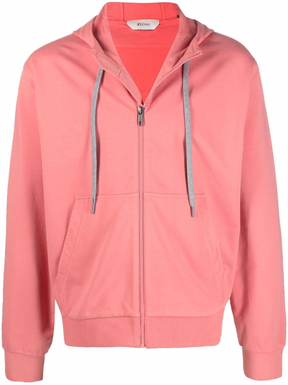 Zegna Kapuzenjacke mit Reißverschluss - Rosa von Zegna