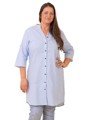 Z by Z Leinen Tunika Damen Große Größen - Leichtes, Luftiges Damen Oberteil - Komfortable Kaschierende Tunika – Perfekt für Sommer und Freizeit – Finden Sie Ihr neues Lieblingsstück! von Z by Z
