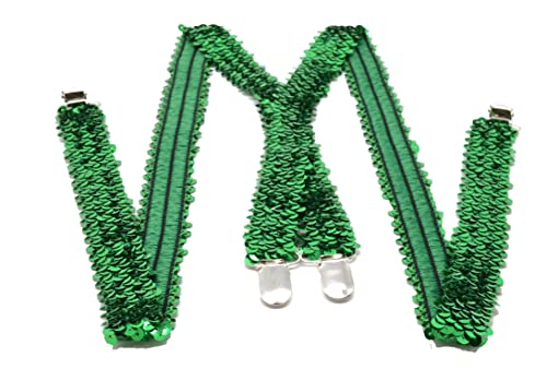 Z&H (grün) Pailletten-Träger, elastische Träger, grün, Kostümzubehör., grün, Einheitsgröße von Z&H