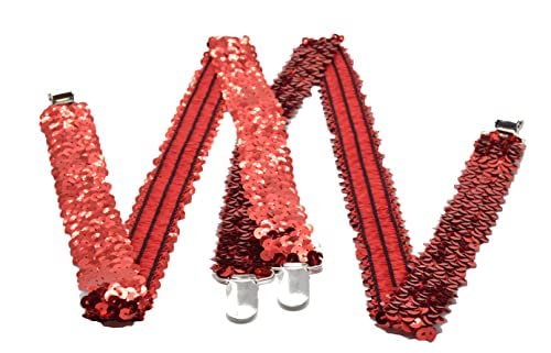 Z&H Rot Pailletten-Träger, elastische Träger, rot, Kleiderzubehör., rot, Einheitsgröße Z&H Rot Pailletten-Träger, elastische Träger, rot, Kleiderzubehör., rot, Einheitsgröße von Z&H