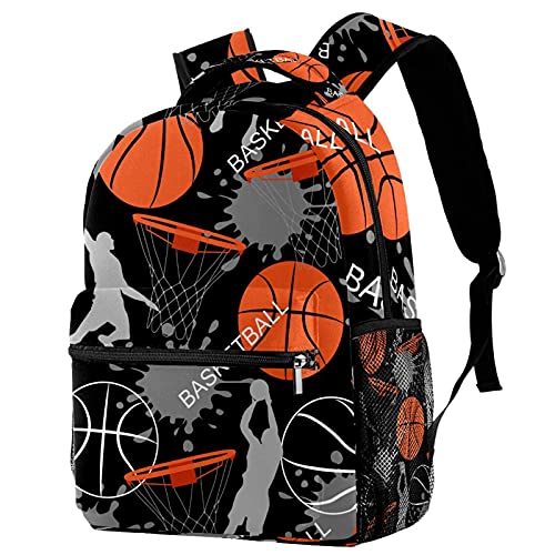 Z&Q Kinderrucksack Sport Männer Basketball Wasserdichter Schulrucksack ergonomischer Organisationstalent Grundschule Schultasche 29.4x20x40cm von Z&Q