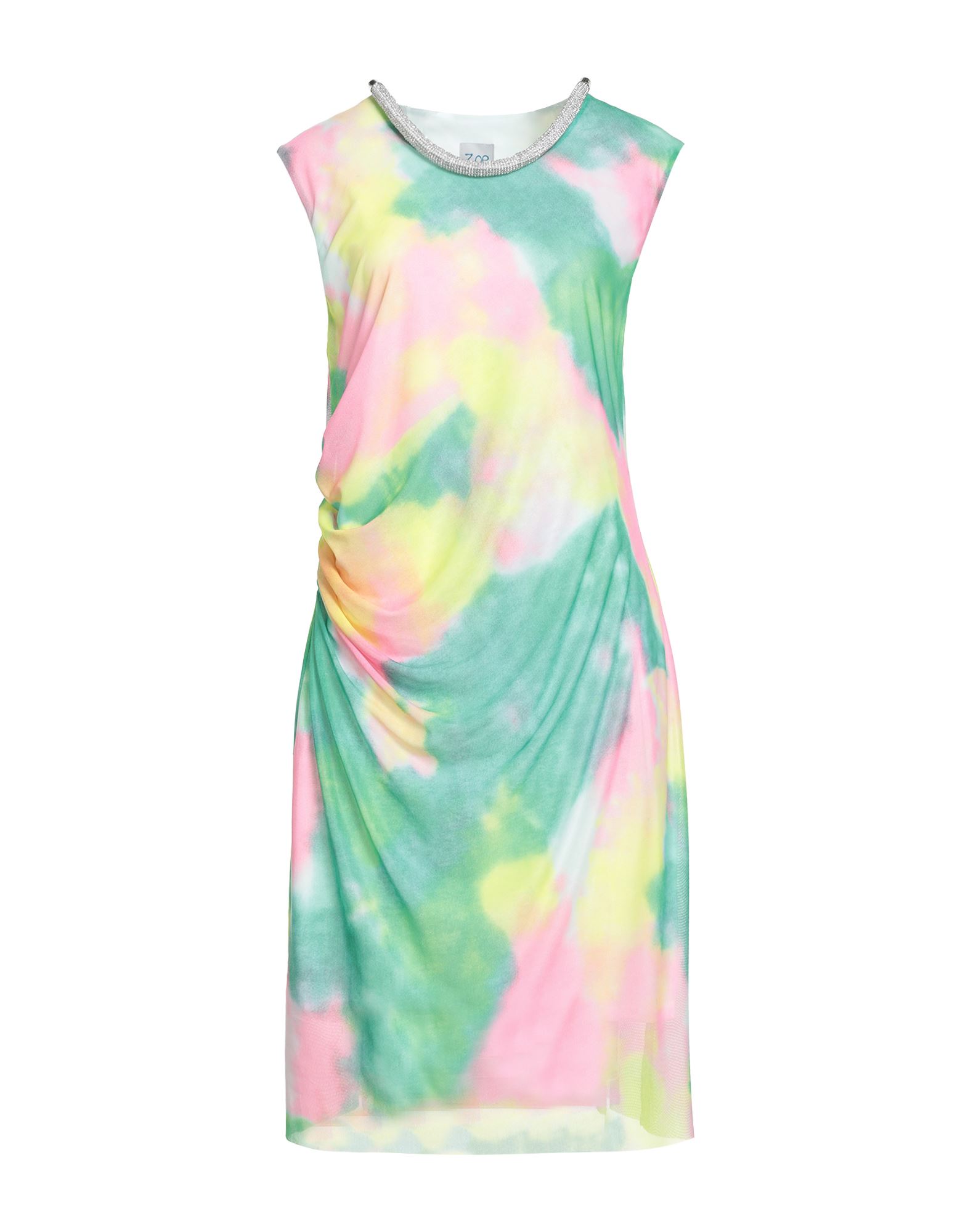 Z.O.E. ZONE OF EMBROIDERED Midi-kleid Damen Grün von Z.O.E. ZONE OF EMBROIDERED