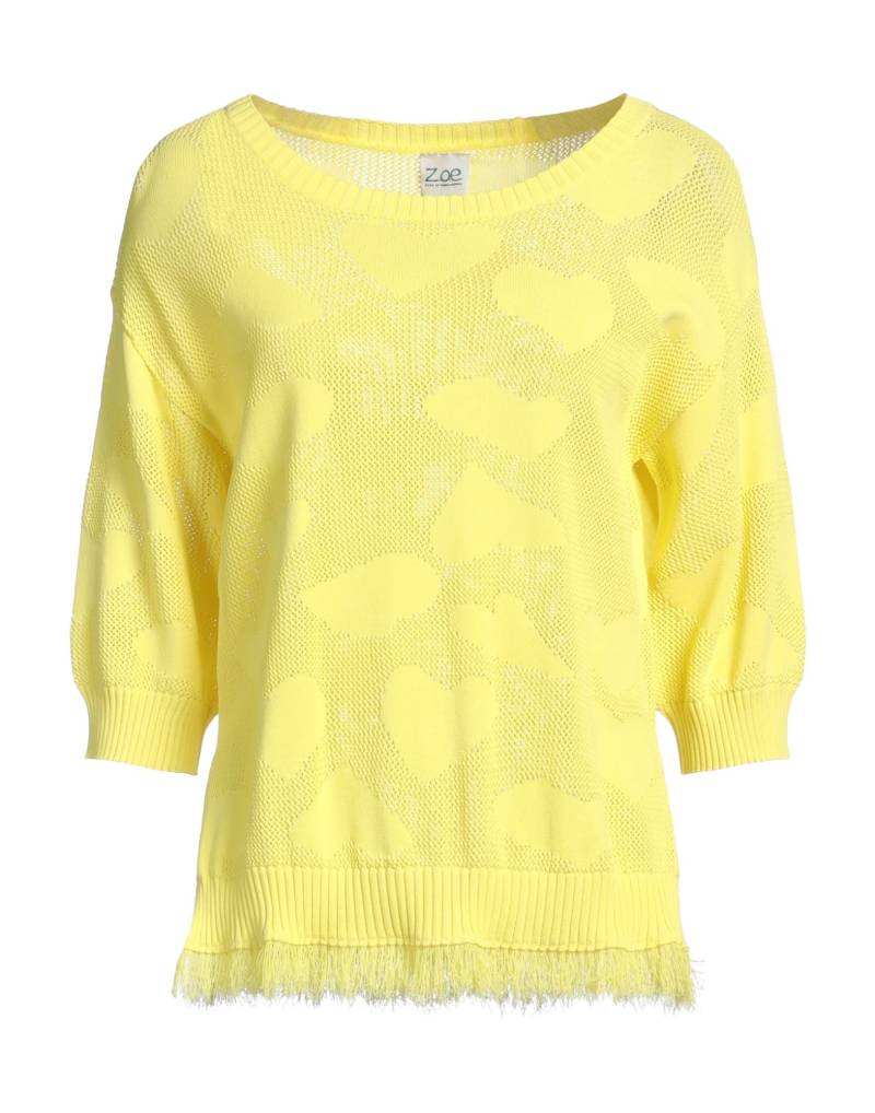 Z.O.E. ZONE OF EMBROIDERED Pullover Damen Gelb von Z.O.E. ZONE OF EMBROIDERED