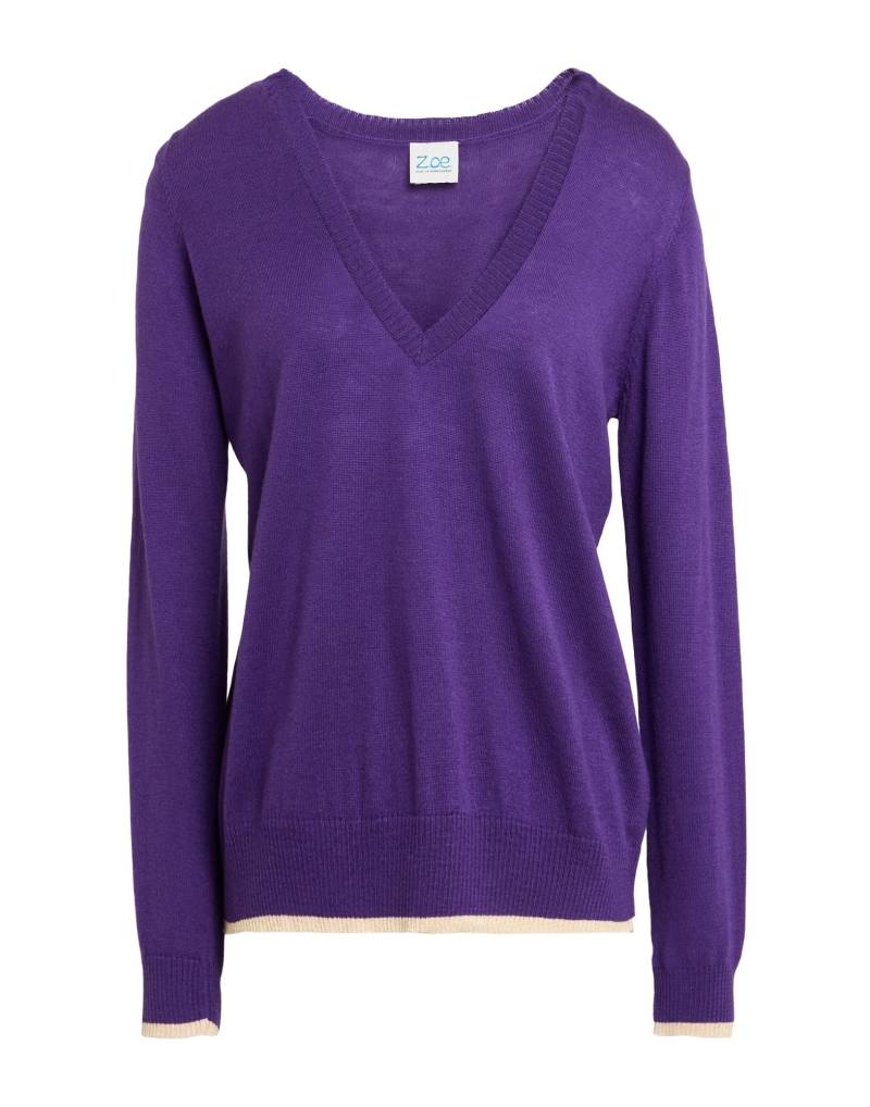 Z.O.E. ZONE OF EMBROIDERED Pullover Damen Violett von Z.O.E. ZONE OF EMBROIDERED