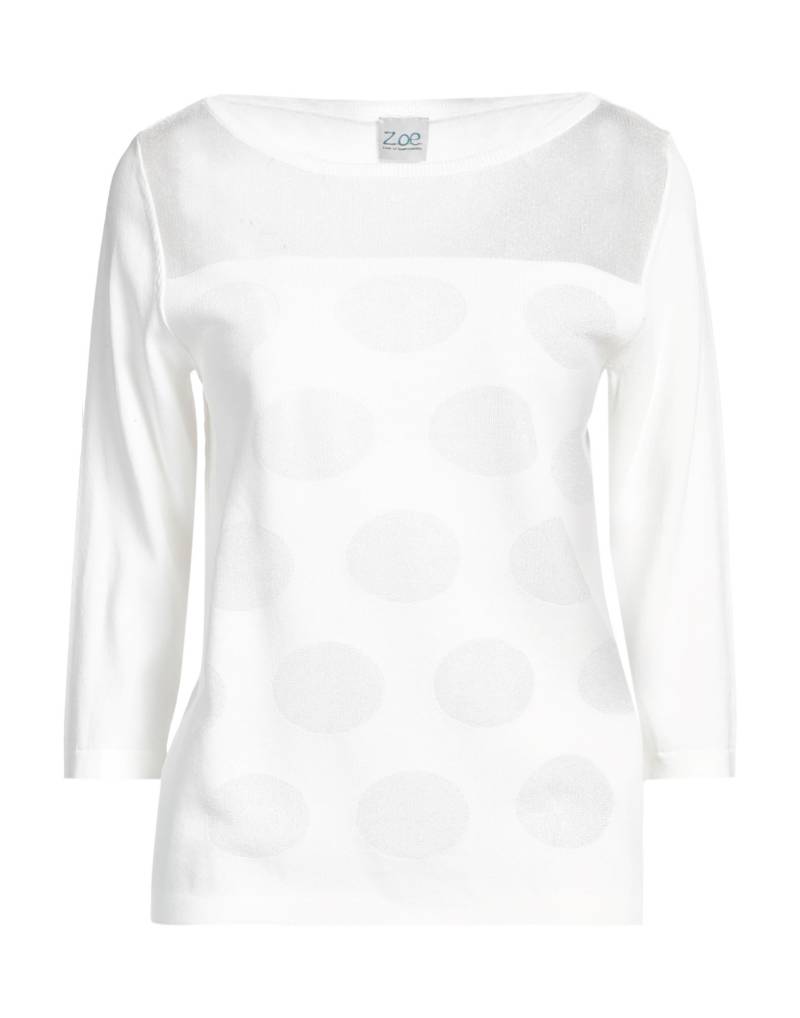 Z.O.E. ZONE OF EMBROIDERED Pullover Damen Weiß von Z.O.E. ZONE OF EMBROIDERED