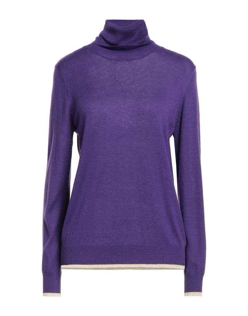 Z.O.E. ZONE OF EMBROIDERED Rollkragenpullover Damen Violett von Z.O.E. ZONE OF EMBROIDERED
