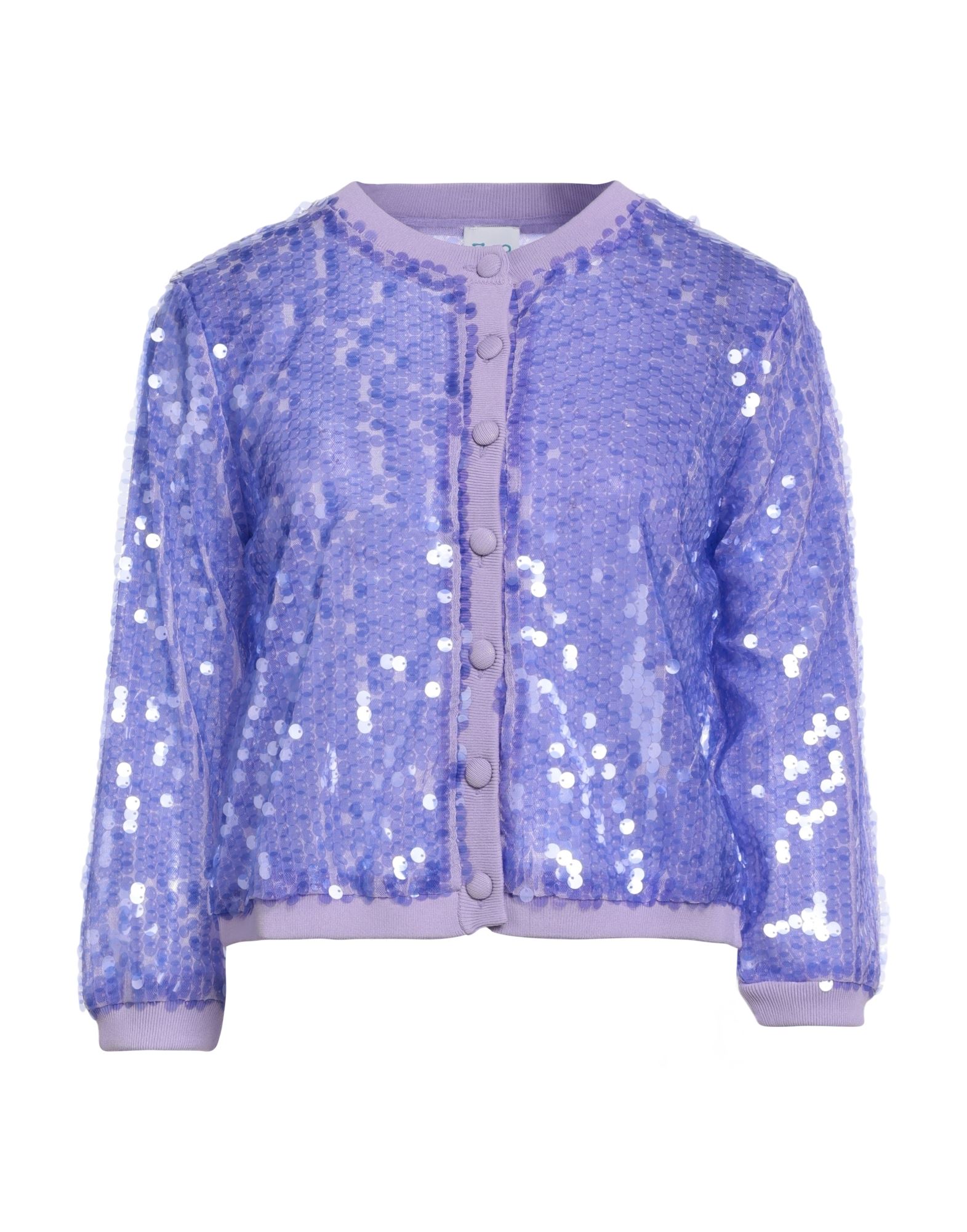 Z.O.E. ZONE OF EMBROIDERED Strickjacke Damen Lila von Z.O.E. ZONE OF EMBROIDERED