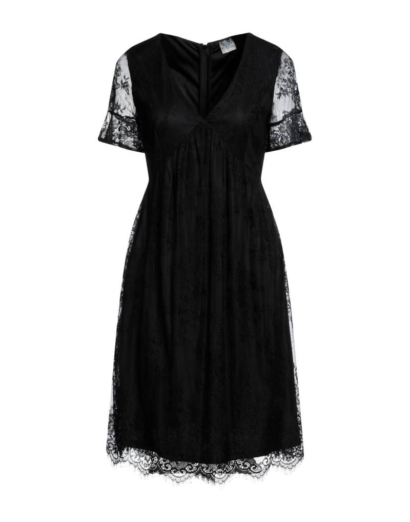 Z.O.E. ZONE OF EMBROIDERED Midi-kleid Damen Schwarz von Z.O.E. ZONE OF EMBROIDERED