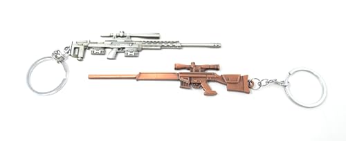 z1 2 x PUBG Schlüsselanhänger M82A1 und SLR-Gewehr mit automatischem Scharfschützengewehr – Schlüsselanhänger Battle Royal – 12 cm, mehrfarbig, Large z1 2 x PUBG Schlüsselanhänger M82A1 und SLR-Gewehr mit automatischem Scharfschützengewehr – Schlüsselanhänger Battle Royal – 12 cm, mehrfarbig, Large von z1