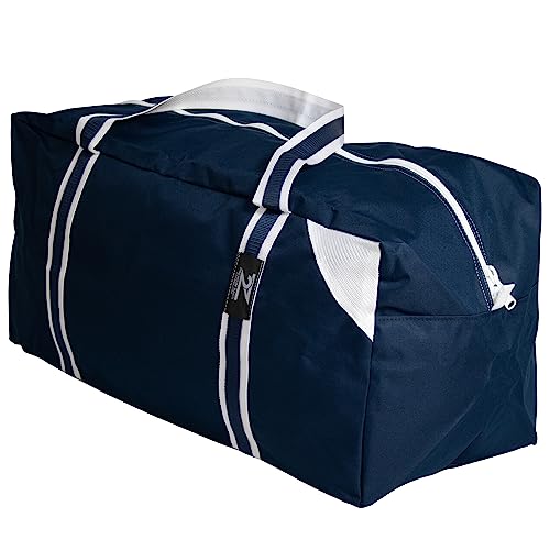 Z2 Premium Sport Duffel Bag Gym Travel Coaches Bag für Fußball, Baseball, Softball, Fußball, Basketball, Hockey, für Männer und Frauen, Premium Nylon, wasserabweisend, leicht, Marineblau, 31 ", Tasche von Z2