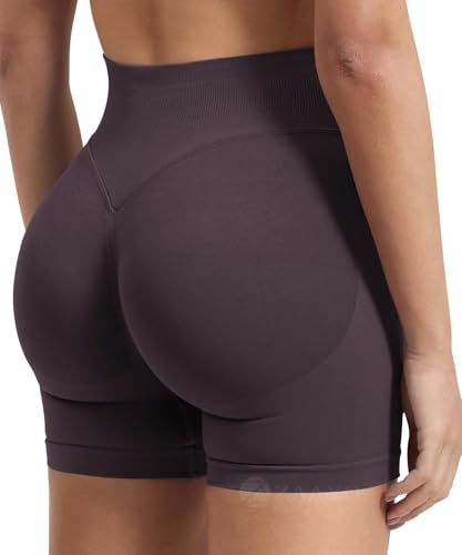 ZAAYO Damen Sport Shorts Hidden Scrunch Workout Auswirkungen Short 4.5 "Scrunch Butt Lifting Gym Short Nahtlose Booty Biker Shorts von ZAAYO