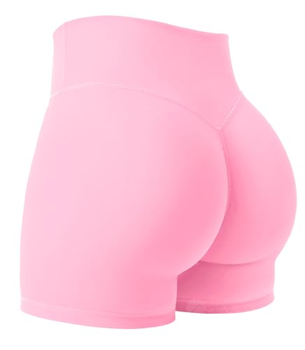 ZAAYO Sport Shorts Damen 4.5" Gym Shorts Booty Invisible Scrunch Hohe Taille Push Up Yoga Shorts Biker Gym Kurze Hosen Kaugummi Rosa L ZAAYO Sport Shorts Damen 4.5" Gym Shorts Booty Invisible Scrunch Hohe Taille Push Up Yoga Shorts Biker Gym Kurze Hosen Kaugummi Rosa L von ZAAYO
