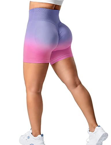 ZAAYO Scrunch Butt Sporthose Shorts für Damen Fitness Gym Kurze Rosa Medium von ZAAYO