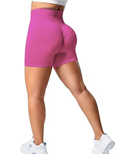 ZAAYO Scrunch Butt Sporthose Shorts für Damen Fitness Gym Kurze Rosa Small von ZAAYO