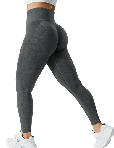 ZAAYO Sports Leggings F¨¹r Damen Scrunch Butt Gym Hohe Bund Push Up Booty Leggings Grau, Medium von ZAAYO