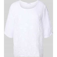 ZABAIONE Blusenshirt mit Rundhalsausschnitt in Weiss, Größe XXL von ZABAIONE
