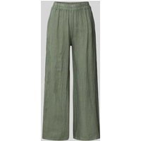 ZABAIONE Leinenhose mit elastischem Bund in Khaki, Größe M ZABAIONE Leinenhose mit elastischem Bund in Khaki, Größe M von ZABAIONE