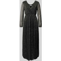 ZABAIONE Midikleid in semitransparentem Design in Silber, Größe XL von ZABAIONE
